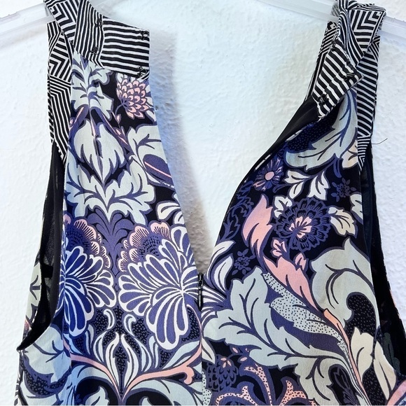- Greylin Morris silk crepe romper blue and pink - Picture 10 of 12